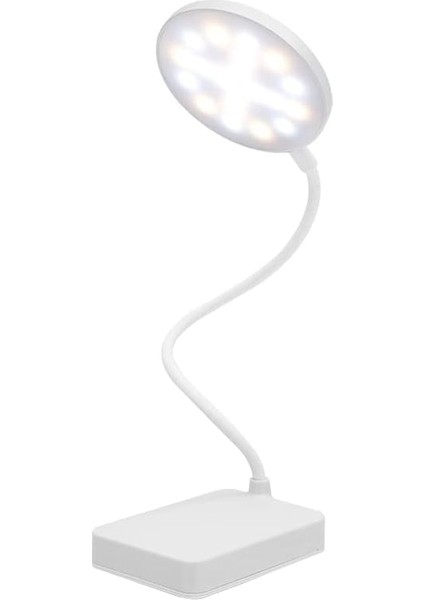 LED Şarjlı, 3 Kademe Dokunmatik Parlaklık Ayarlı, 4000K Renkli Çocuk ve Çalışma Masası Için Esnek Gövdeli Masa Lambası (Model 2)