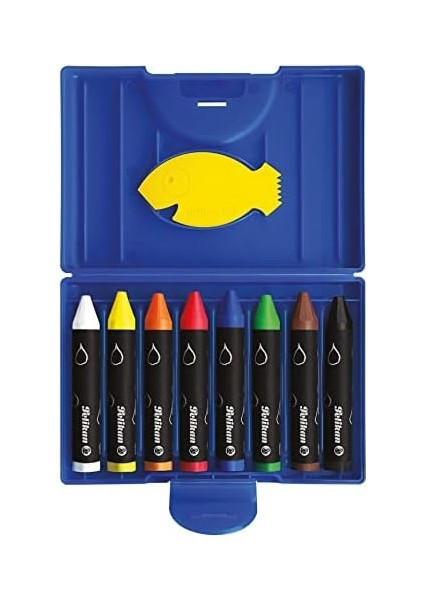 722959 - Wachsmaler Yuvarlak 666/8 Wasservermalbar, Suda Çözülür, Mavi Plastik Kılıf modelleri