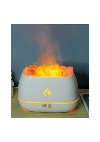 Hava Nemlendirici Tuz Lambalı Tuz Hediyeli Humidifier 200 ml Salt Lamp Ultrasonik Gece Lambası VK-BHU01 VK-89569897100