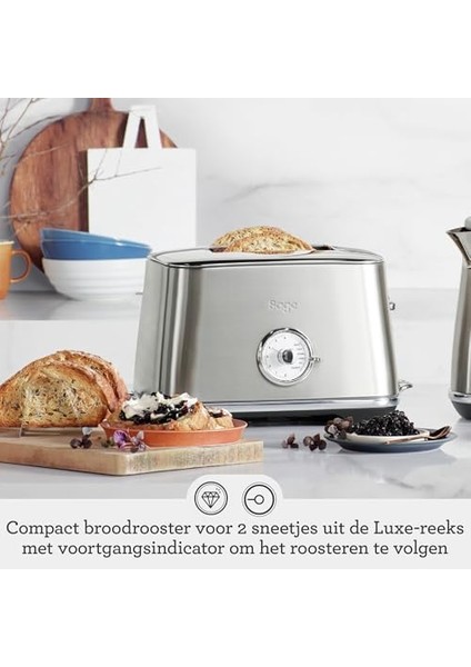 - The Toast Select Luxe - LED Geri Sayımlı 2 Yuvalı Tost Makinesi - Erik Mavisi