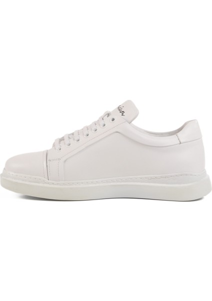 Beyaz Deri Erkek Sneaker