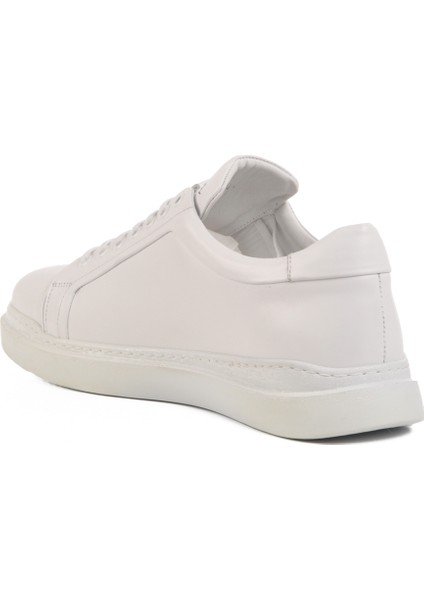 Beyaz Deri Erkek Sneaker