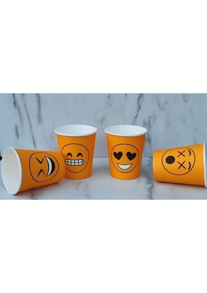 7 Oz Karton Bardak 300 Adet Karışık Desen