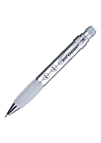 Deep Mekanik Kursun Klm 07MM Metalık Grı Renk Uzaylı Deseni