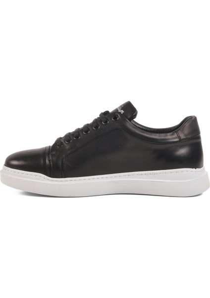 Siyah Beyaz Deri Erkek Sneaker fiyatları