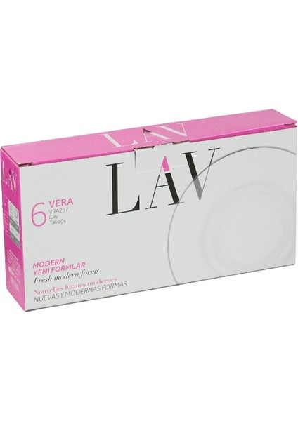 Vera 6'lı Çay Tabağı