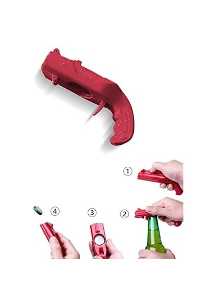 Cap Gun Fırlatma Özellikli Atış Yapabilen Gazoz Kapağı Açıcı