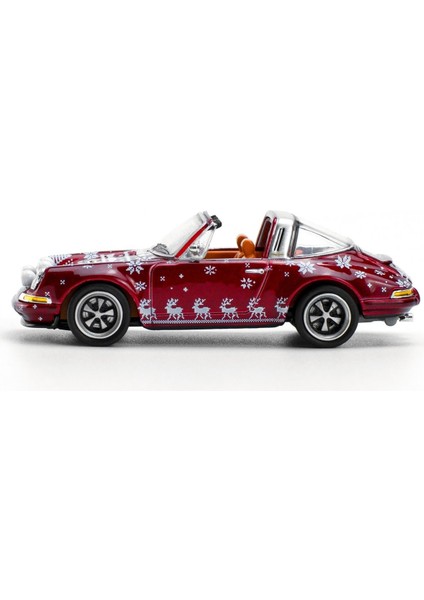 1/64 Porsche Singer Targa Christmas Edition 2023 Kırmızı modelleri