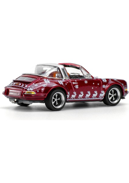 1/64 Porsche Singer Targa Christmas Edition 2023 Kırmızı indirimleri