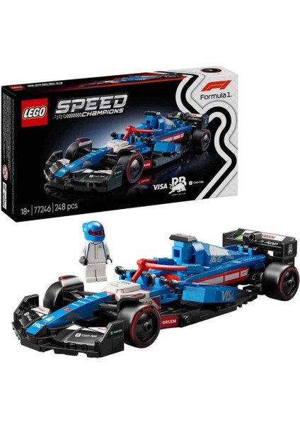Nessiworld LEGO Speed Champions Visa Cash App Rb Vcarb 01 F1 Yarış Arabası 77246
