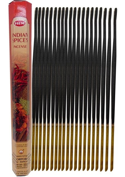 Hint Baharatları Kokulu 20 Çubuk Tütsü - Indian Spices