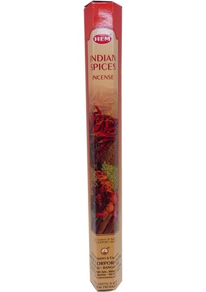 Hint Baharatları Kokulu 20 Çubuk Tütsü - Indian Spices
