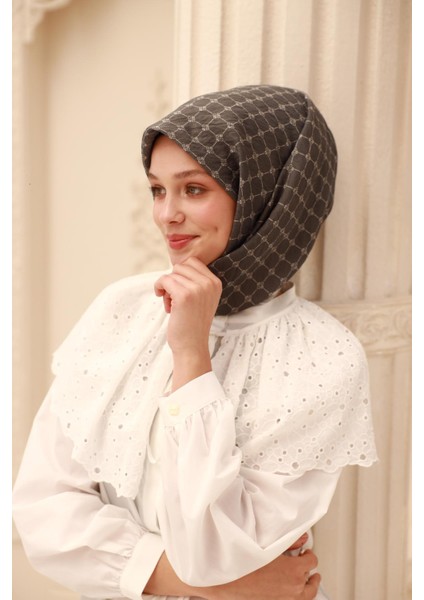 Olinda Eşarp - 48004 - Antrasit Ekru fiyatları