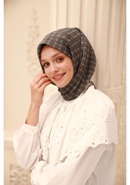 Olinda Eşarp - 48004 - Antrasit Ekru modelleri