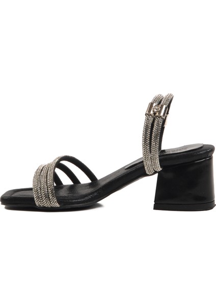 Siyah Taşlı Kız Çocuk Sandalet fiyatları