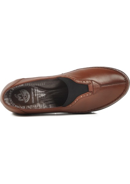 Taba Deri Kadın Casual Ayakkabı fırsatları