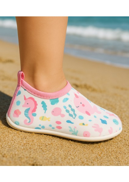 Deniz Ayakkabısı Deniz Terliği 2 Yetişkin 1 Çocuk Aile Plaj Ayakkabı Seti Dilek Küresi Hediye Özel Plaj Deniz Terliği fırsatları