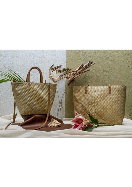 Miranda City Bag El Yapımı Hasır Kol Çantası