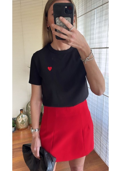 Siyah Kalpli Tshirt