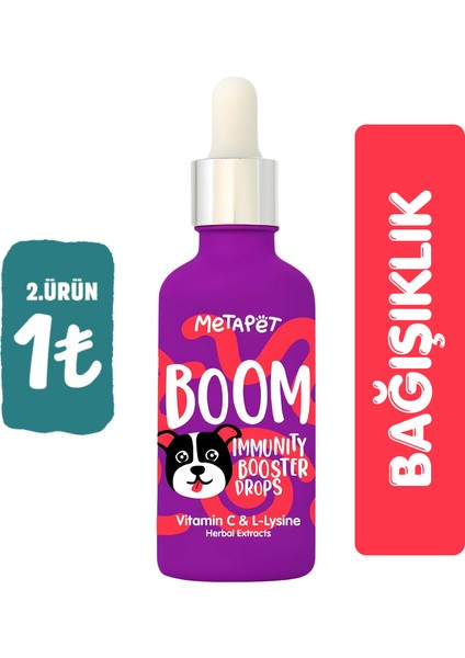 Köpekler için C Vitamini ve Lysine Vitaminleri Damlası, Suyuna veya Mamasına