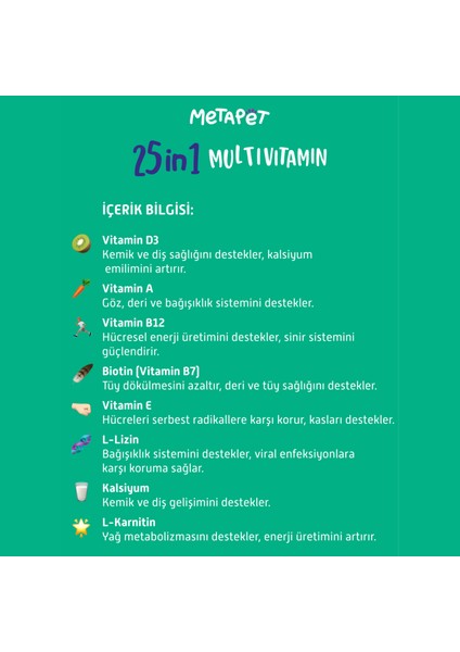 Köpekler için Premium Multi Vitamin Damla, Doğal ve Organik Içerikli Köpek vitamini, 50 ML