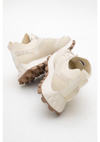 Erkek Kalın Taban Trikolu Bağcıklı Sneaker Mc 21326 Bej fırsatları