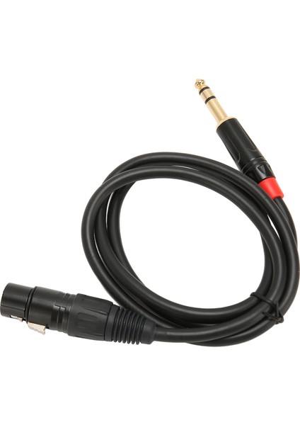 Xlr Dişi - Trs Kablo 3 Pin Xlr - 6.35MM Trs Ses Stereo Fiş Kablosu 1m Müzik Için (Yurt Dışından) indirimleri