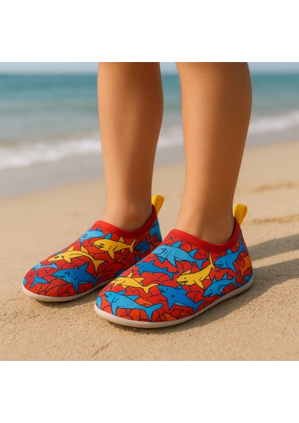 Deniz Ayakkabısı Deniz Terliği 2 Yetişkin 1 Çocuk Aile Plaj Ayakkabı Seti Dilek Küresi Hediye Özel Plaj Deniz Terliği indirimleri