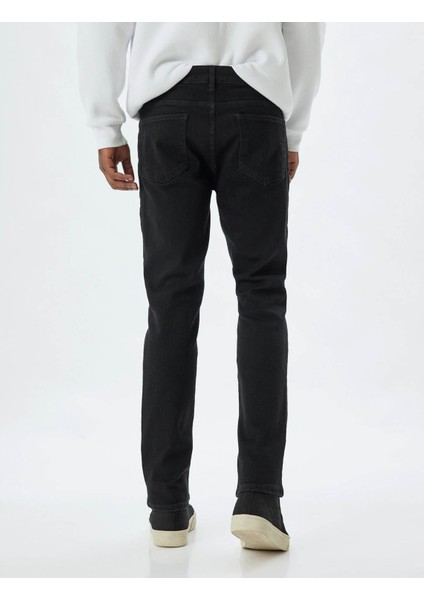 Siyah Erkek Jean Pantolon 6WAM40065ND fırsatları