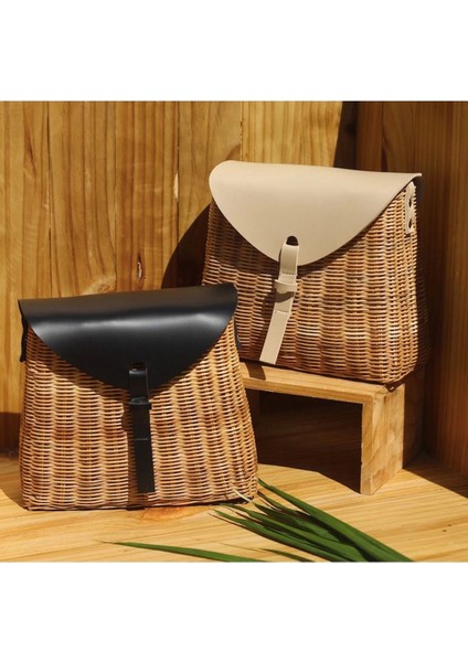 Estelle Wicker Bag El Yapımı Organik Hasır Kol Çantası