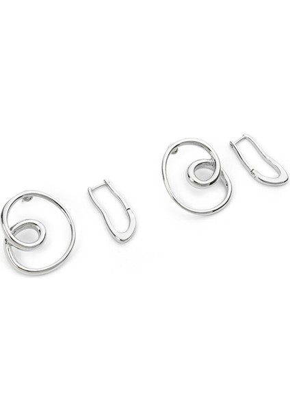 Amorf Metal Küpe Seti TS1250068190122
