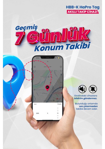 Hapro Tag Ios & Android Uyumlu Airtag Akıllı Gps Takip Cihazı(Siya fiyatları