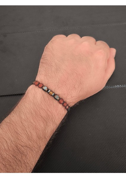 Akik-Damla Kehribar-Mat Siyah Hematit Doğaltaş Bileklik Takı Aksesuar fiyatları