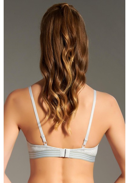 Dantel Detay Desteksiz Çocuk Sütyeni C18132 Gri Melanj fırsatları