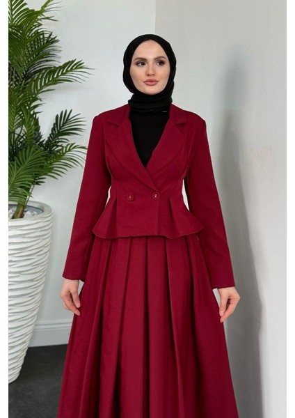 Elvin Blazer Etek Takım Bordo fiyatları