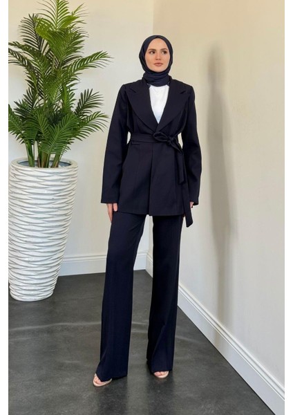 Daizy Blazer Ceket Takım Lacivert