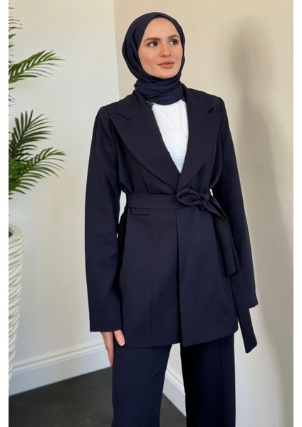 Daizy Blazer Ceket Takım Lacivert