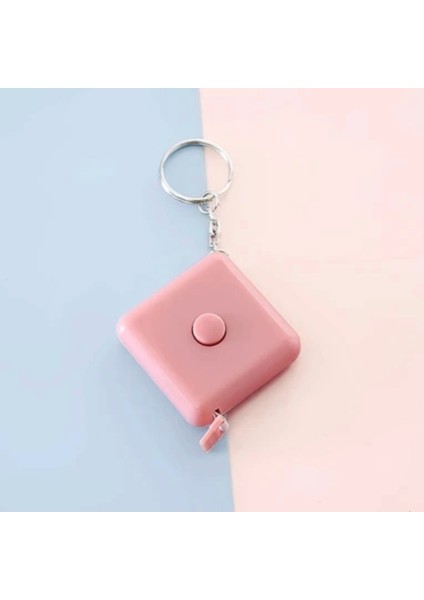 150 cm Sevimli Stickerlı Pratik Çanta Boy Anahtarlıklı Kare Mezura indirimleri