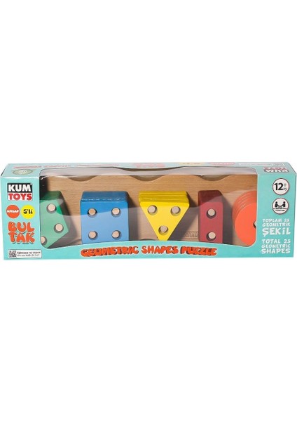 KM5656 Ahşap Beşli Bultak -Kumtoys