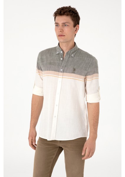 Erkek Haki Gömlek Desenli 50306336-VR027 modelleri