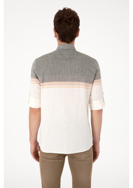 Erkek Haki Gömlek Desenli 50306336-VR027 indirimleri