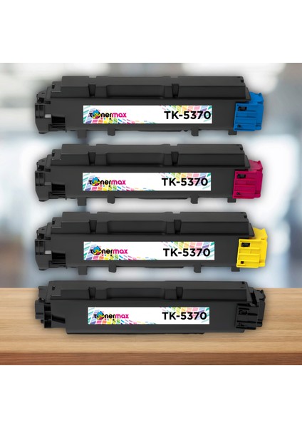 Kyocera TK-5370 Muadil Toner Takım – Ecosys MA3500CIX, MA3500CIFX, PA3500CX Yazıcılarla Uyumlu, Çipli