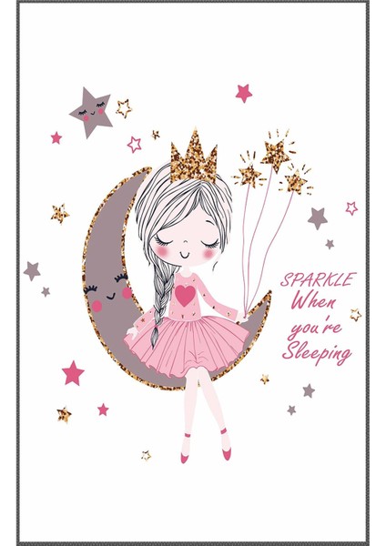 Beyaz Gri Yıldız Çocuk Baskılı Kaymaz Tabanlı Makinede Yıkanabilir Çocuk Halısı fiyatları