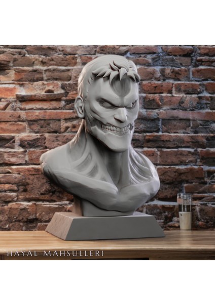 Attack On Titan Reiner Zırhlı Armored Titan Figür Büst Anime Manga 15 cm