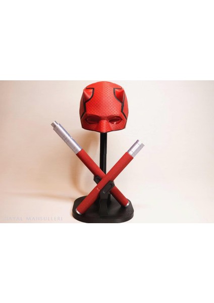 Daredevil Maske Clubs Nunchaku Figür 3’lü Figür Set