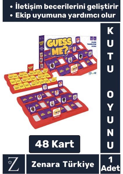 Premium Eğitici Hafıza Görsel Algı Iletişim Becerisi Çocuk Arkadaş Aile Eğlenceli Tahmin Oyunu