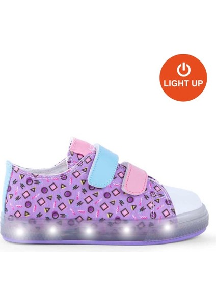 Çocuk Cırtlı Işıklı Günlük Ayakkabı BUCK4298 Chuck Shape