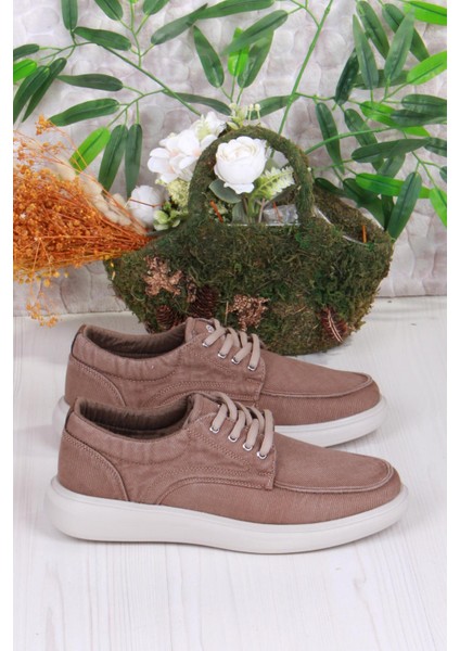 Dks 023 Vizon Hafif Rahat Keten Sneaker Erkek Ayakkabı