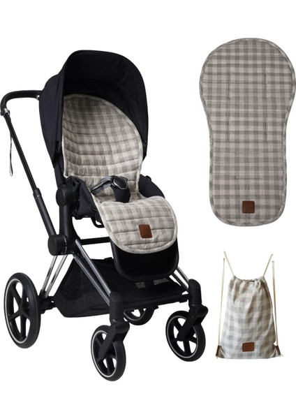 Ultra Hafif, Evrensel Uyumlulukta Bebek Arabası Minderi – OEKO-TEX® Sertifikalı Elyaf Dolgulu