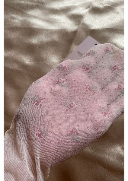 Pembe Çiçek Desenli 20 Den 51 Nude Açık Ten Külotlu Çorap fiyatları